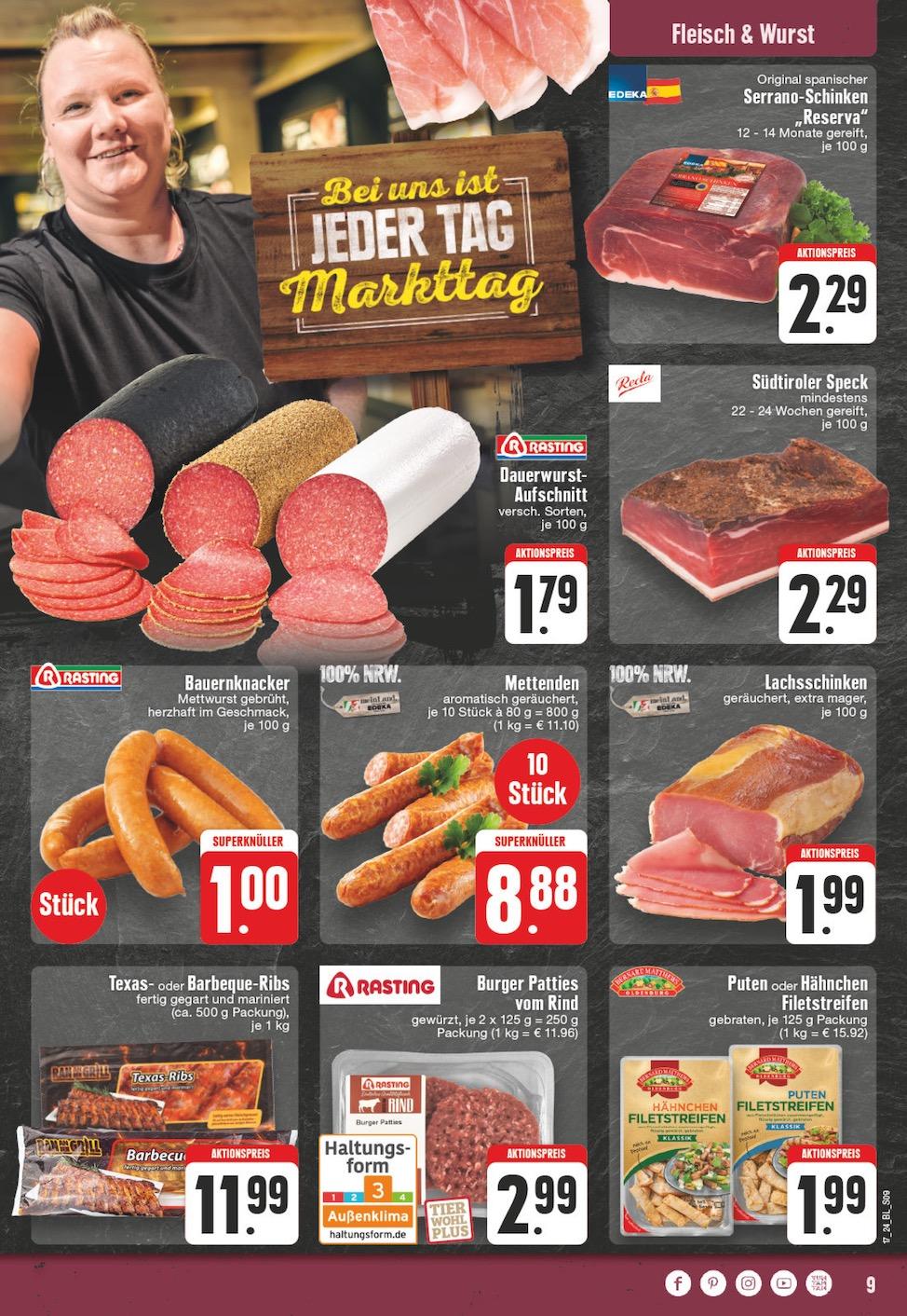 Edeka Prospekt ab Montag - Nordrhein - Westfalen Seite 9