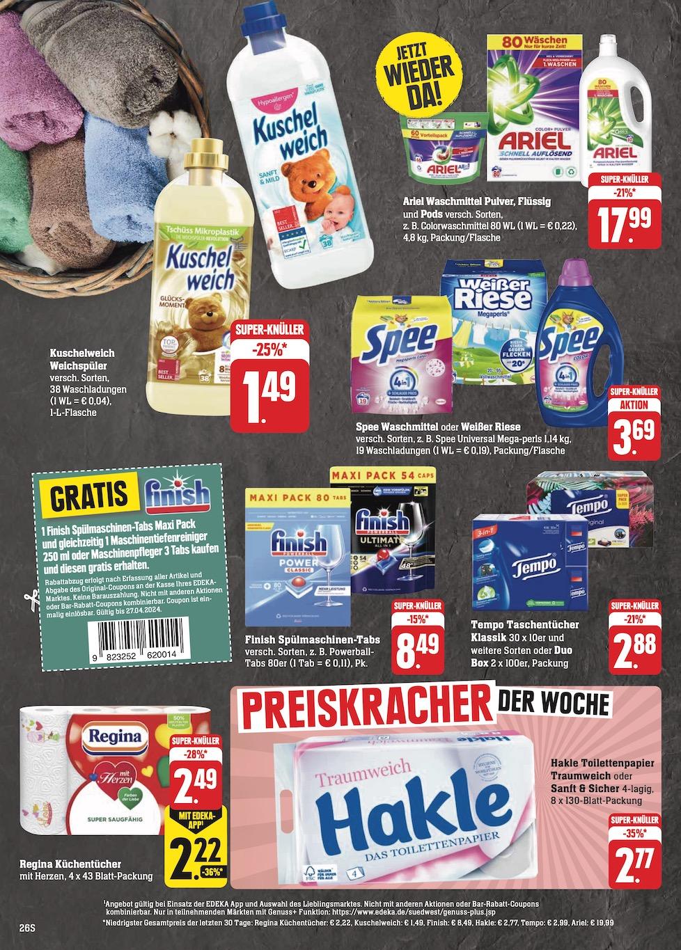 Edeka Prospekt ab Montag - Hessen Seite 26