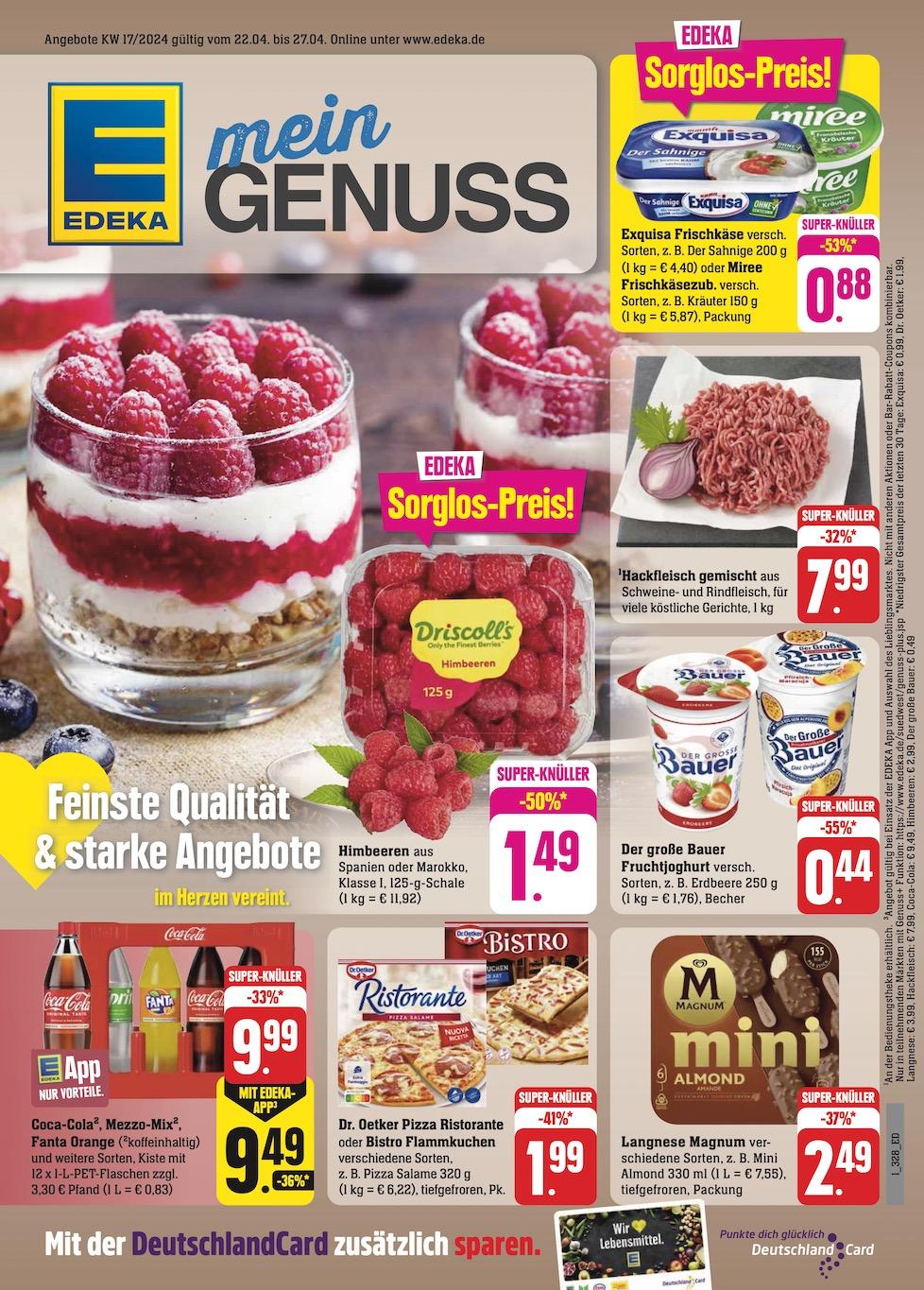 Edeka Prospekt ab Montag - Rheinland - Pfalz Seite 1