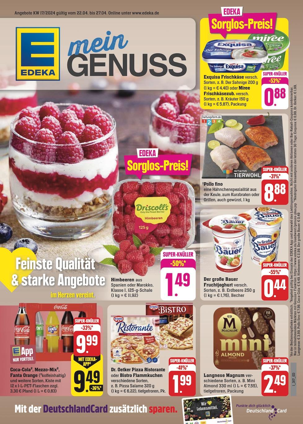 Edeka Prospekt ab Montag - Baden - Württemberg Seite 1