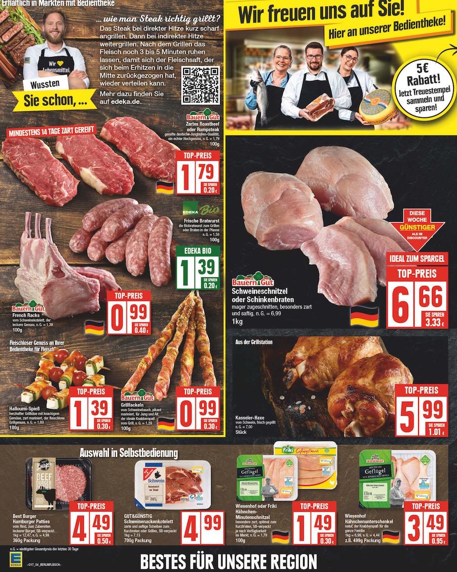 Edeka Prospekt ab Montag - Berlin Seite 4