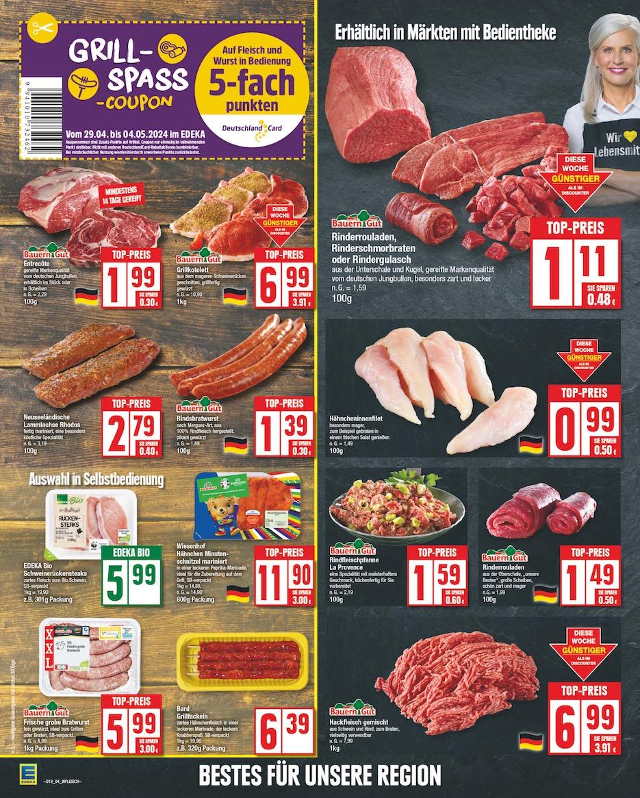 Edeka Prospekt ab Montag - Niedersachsen Seite 4