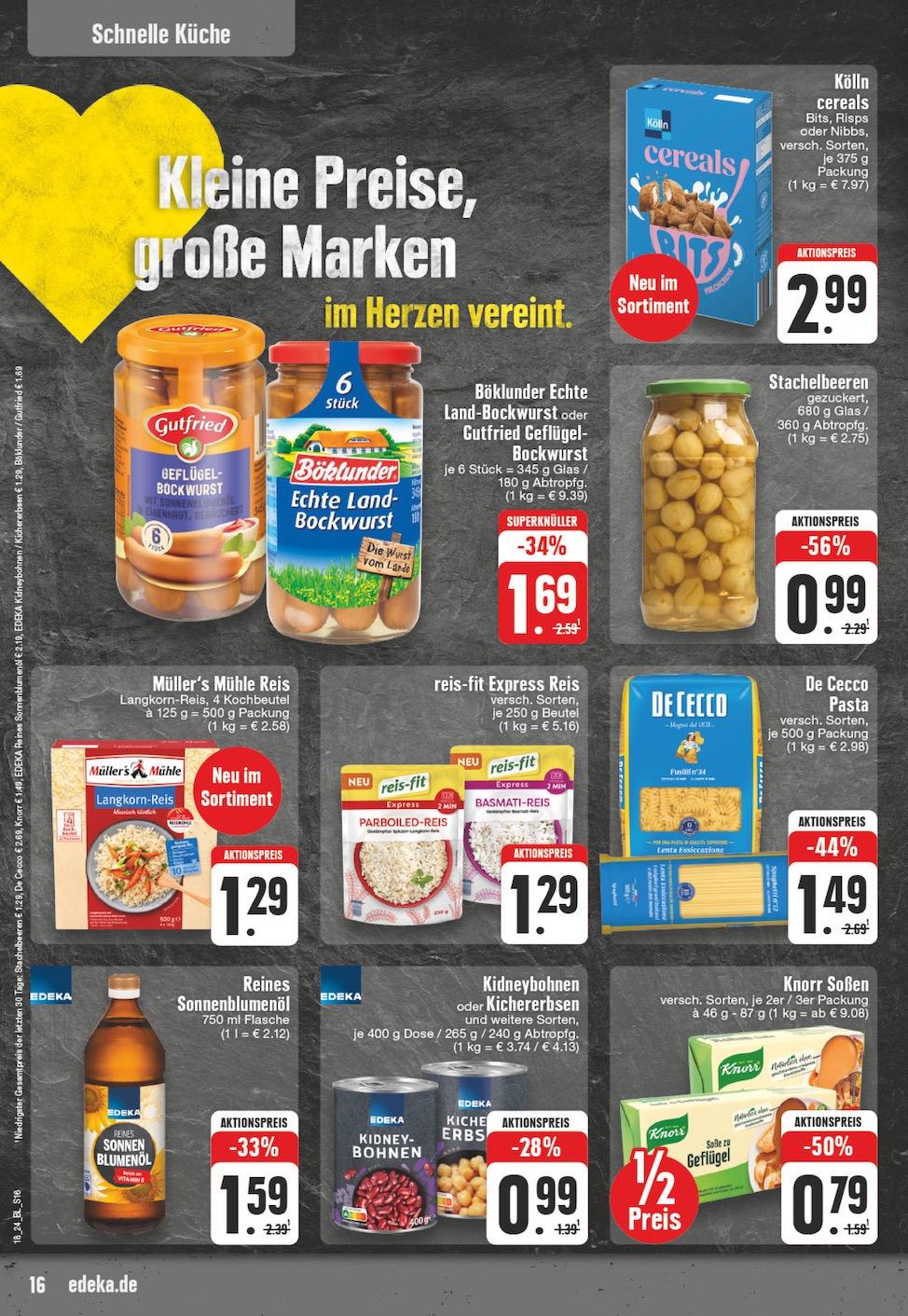 Edeka Prospekt ab Montag - Nordrhein - Westfalen Seite 16