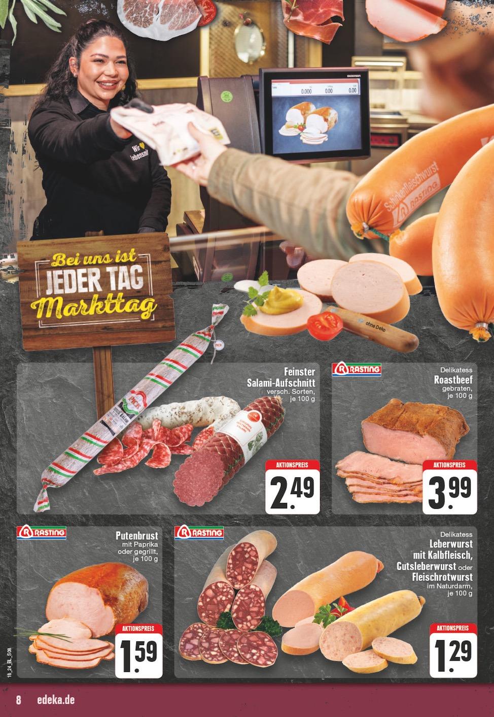 Edeka Prospekt ab Montag - Nordrhein - Westfalen Seite 8