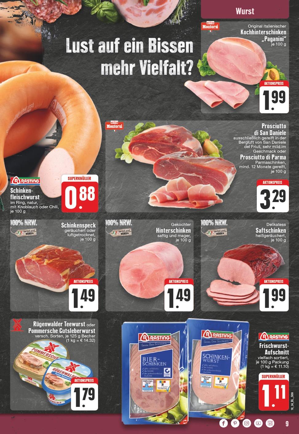 Edeka Prospekt ab Montag - Nordrhein - Westfalen Seite 9