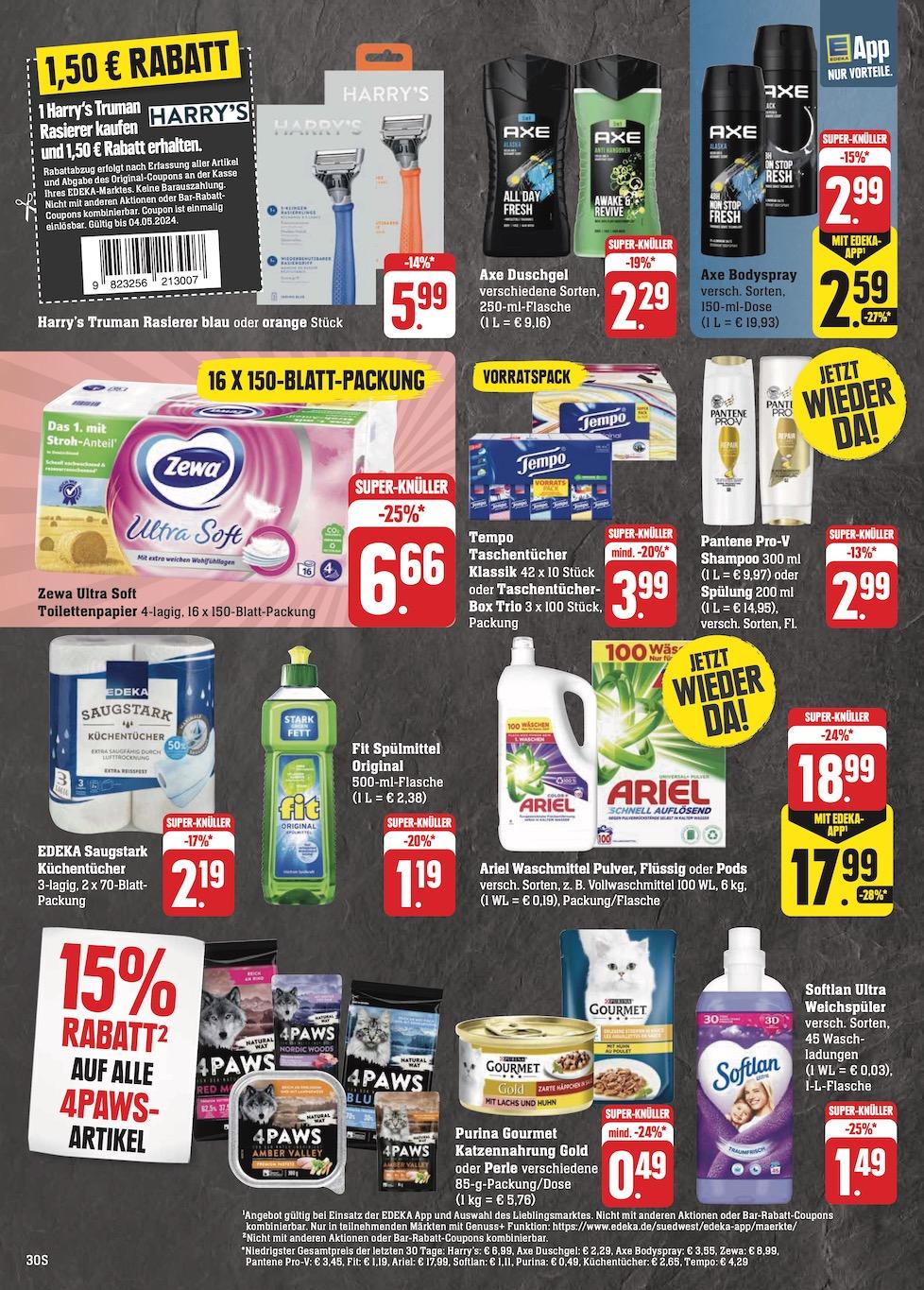 Edeka Prospekt ab Montag - Hessen Seite 30