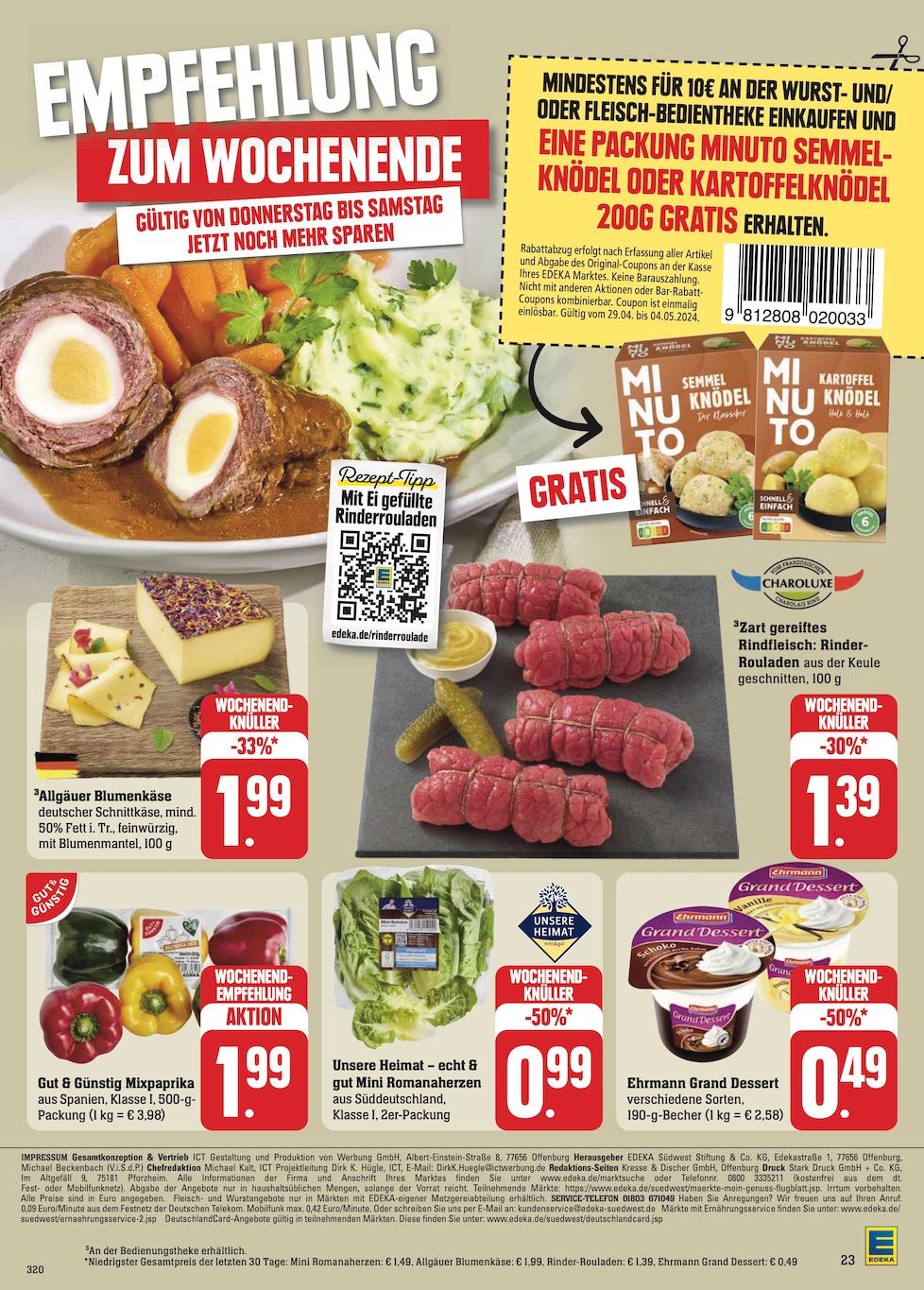 Edeka Prospekt ab Montag - Rheinland - Pfalz Seite 29