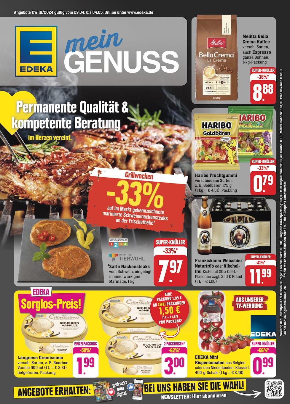 Edeka Prospekt ab Montag - Baden - Württemberg Seite 1