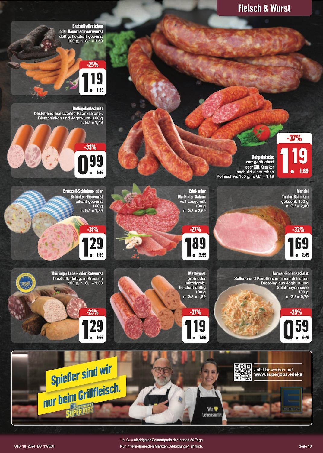 Edeka Prospekt ab Montag - Bayern Nord Seite 13