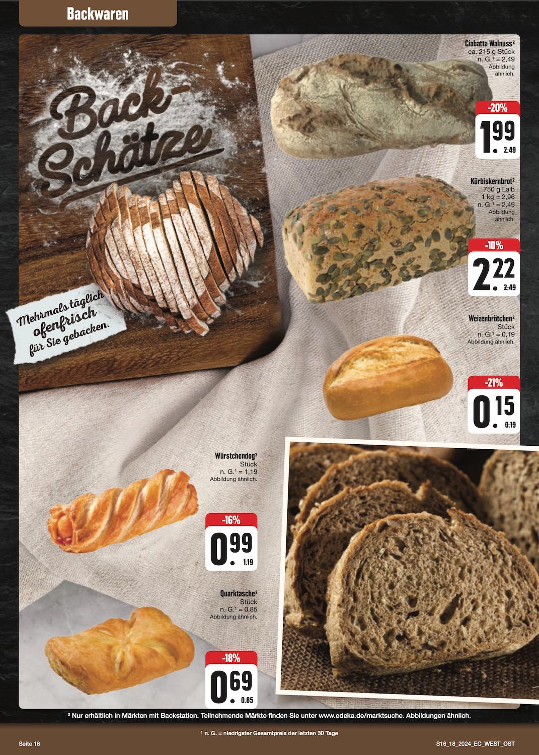 Edeka Prospekt ab Montag - Bayern Nord Seite 16