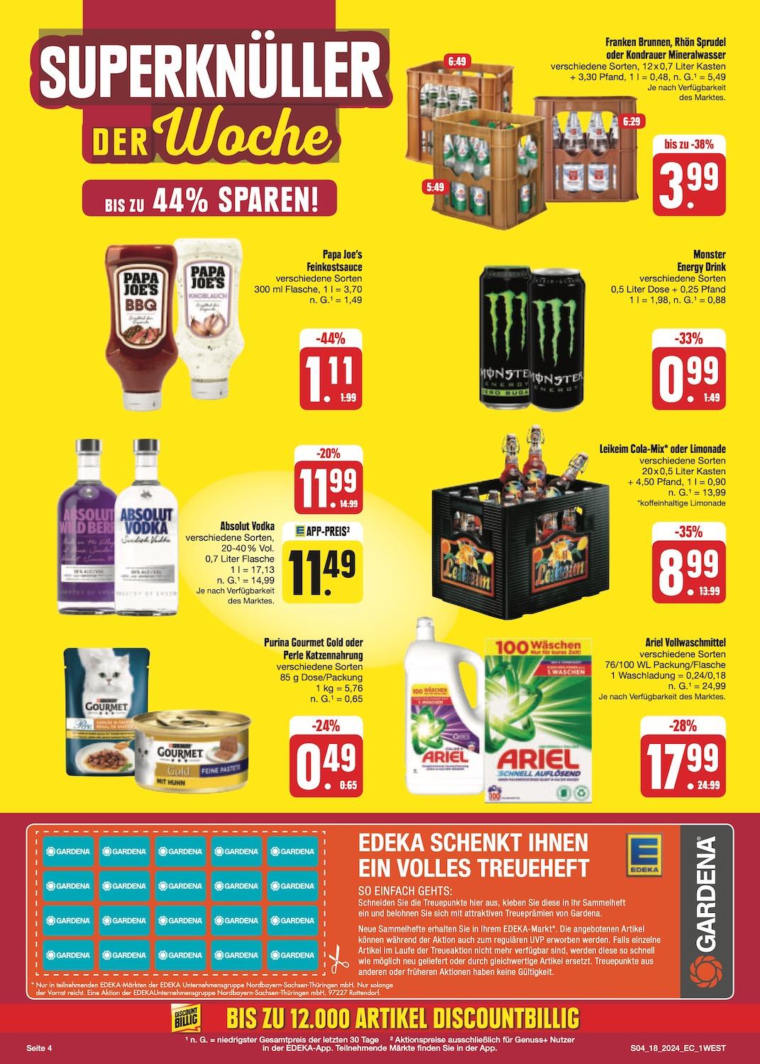 Edeka Prospekt ab Montag - Bayern Nord Seite 4