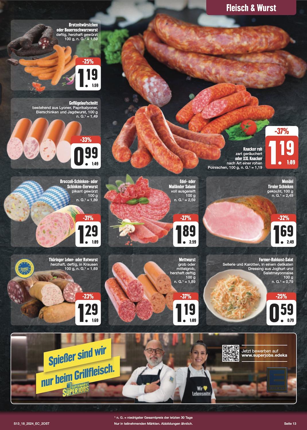 Edeka Prospekt ab Montag - Sachsen Seite 13
