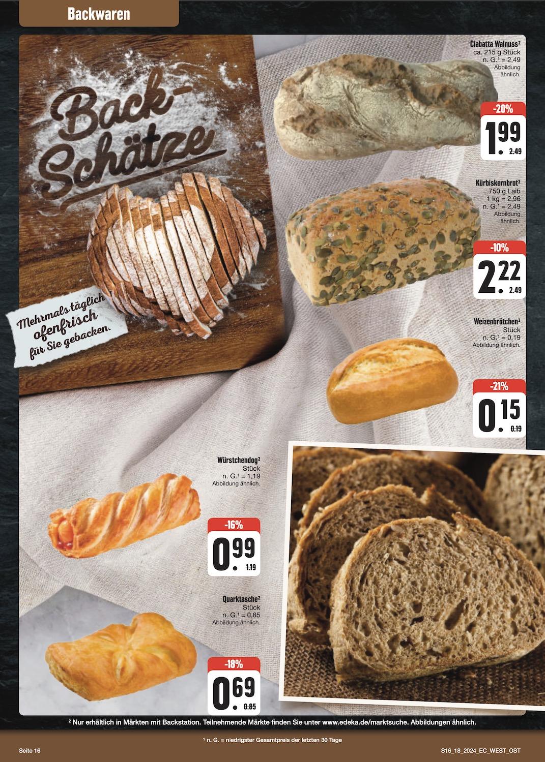 Edeka Prospekt ab Montag - Sachsen Seite 16