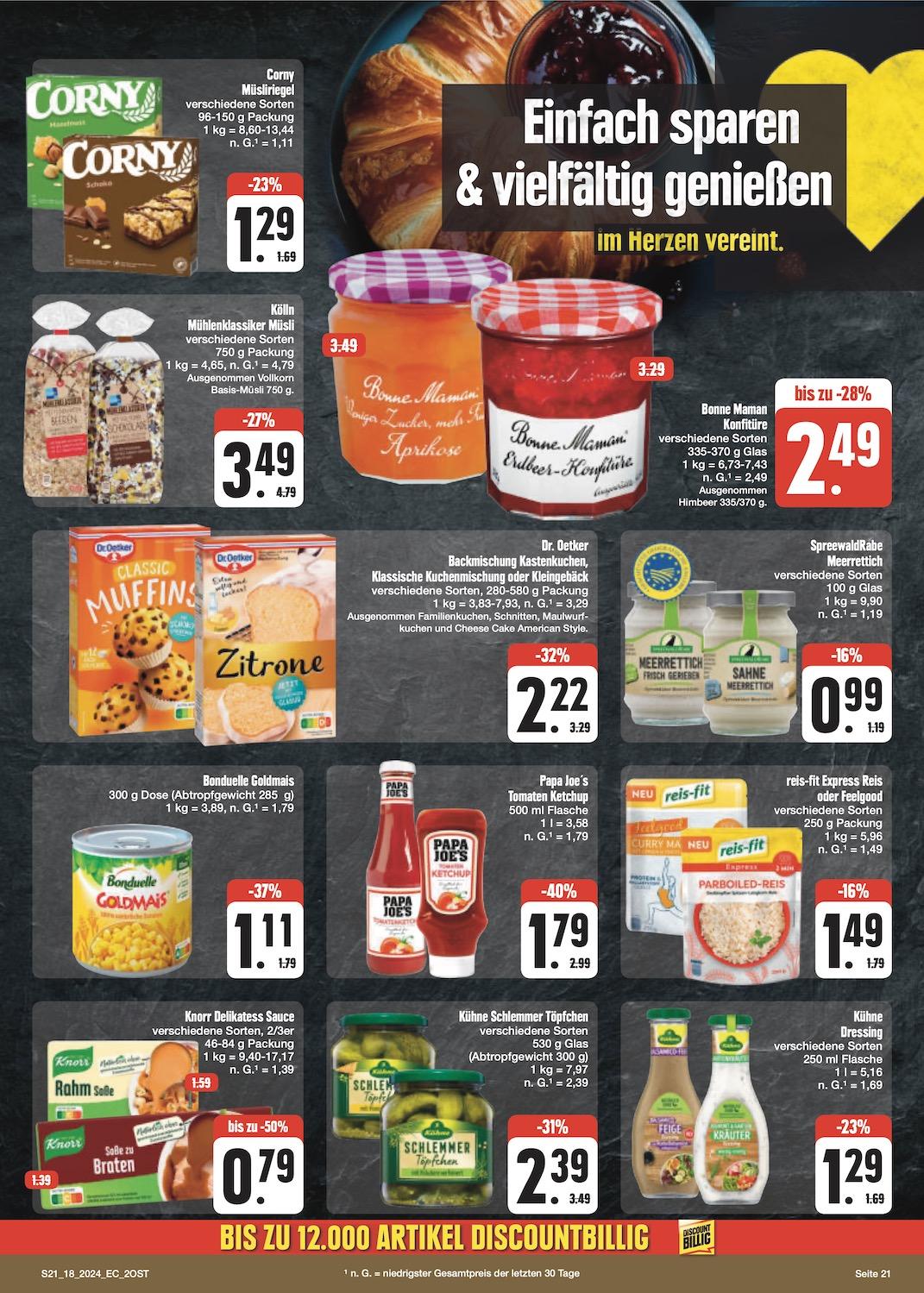 Edeka Prospekt ab Montag - Sachsen Seite 21