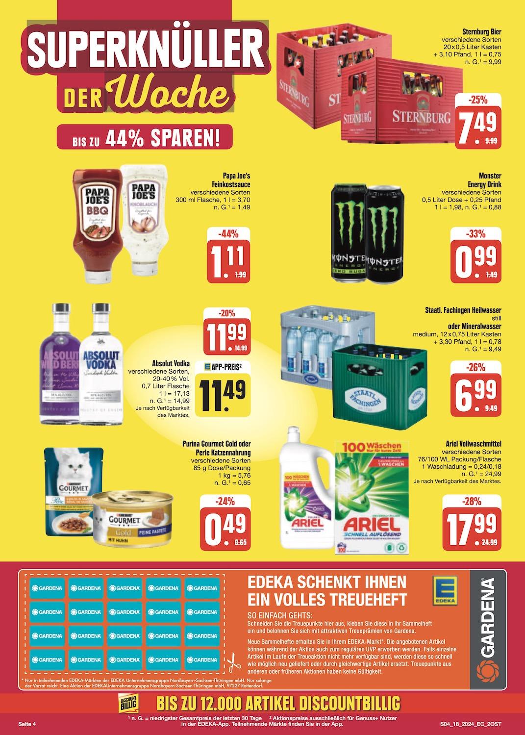 Edeka Prospekt ab Montag - Sachsen Seite 4