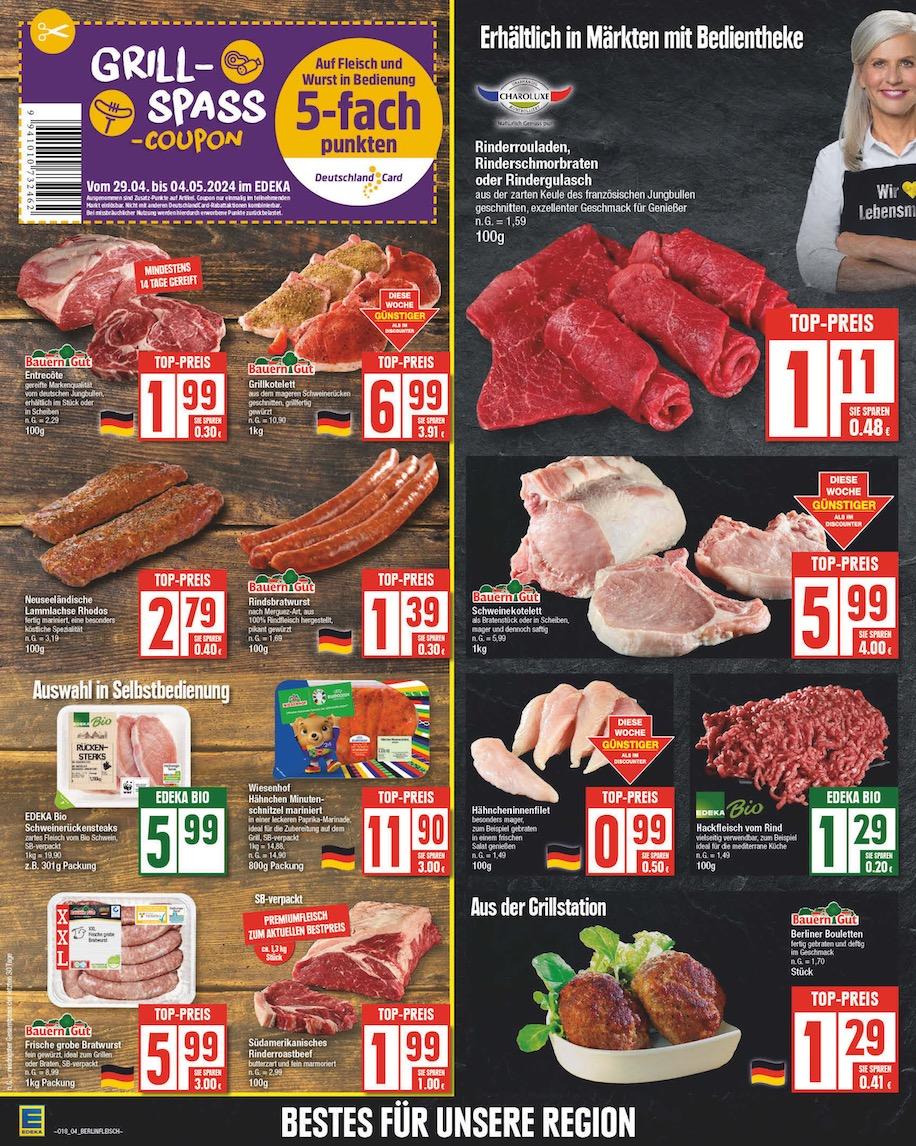 Edeka Prospekt ab Montag - Berlin Seite 4