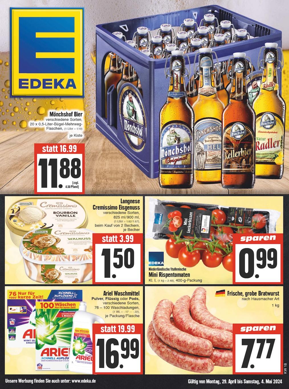 Edeka Prospekt ab Montag - Thüringen Seite 1