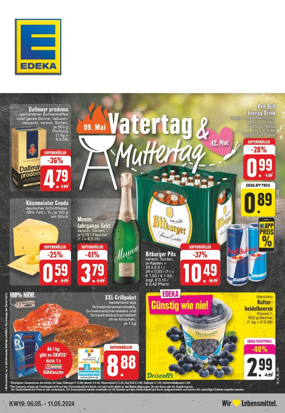 Edeka Prospekt ab Montag - Nordrhein - Westfalen Seite 1