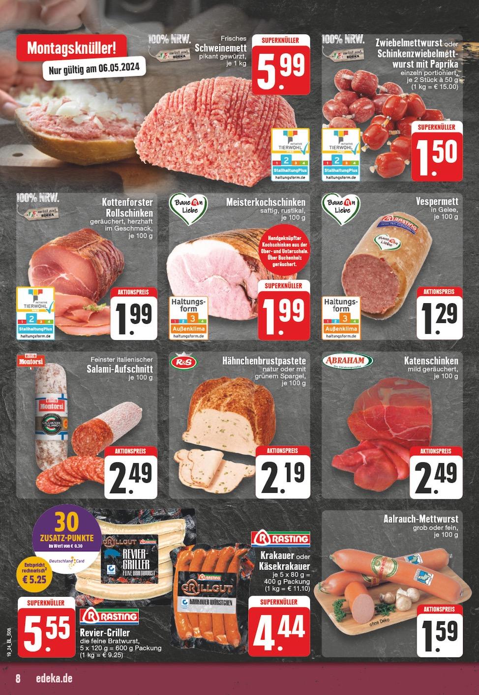Edeka Prospekt ab Montag - Nordrhein - Westfalen Seite 8