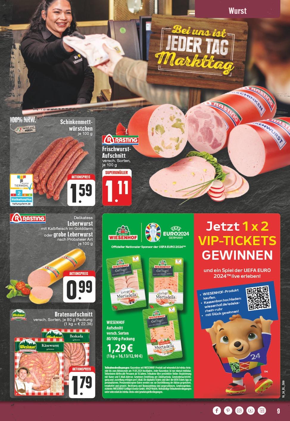 Edeka Prospekt ab Montag - Nordrhein - Westfalen Seite 9