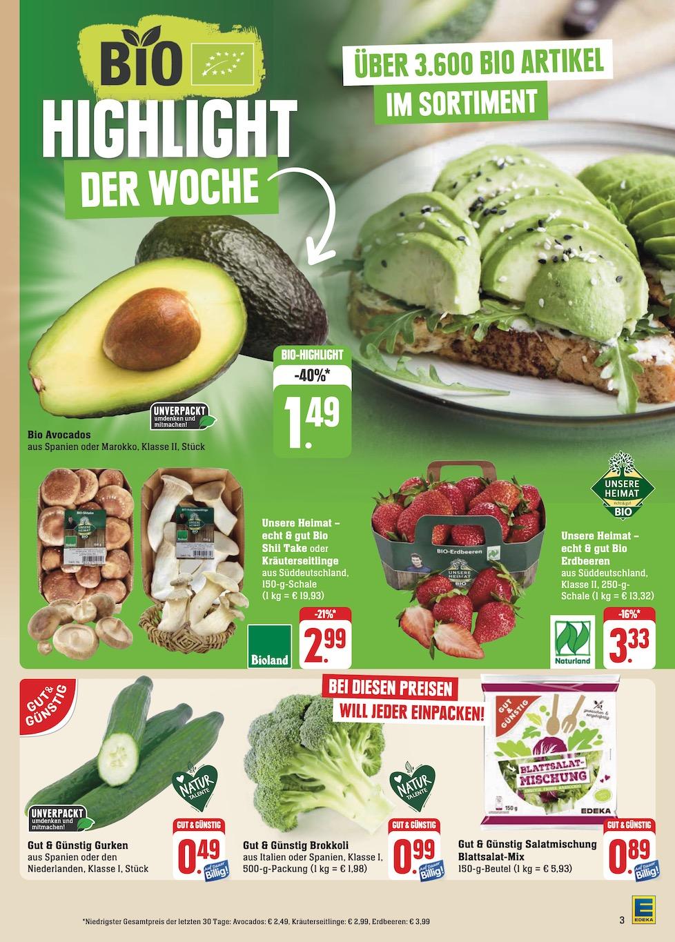 Edeka Prospekt ab Montag - Rheinland - Pfalz Seite 3