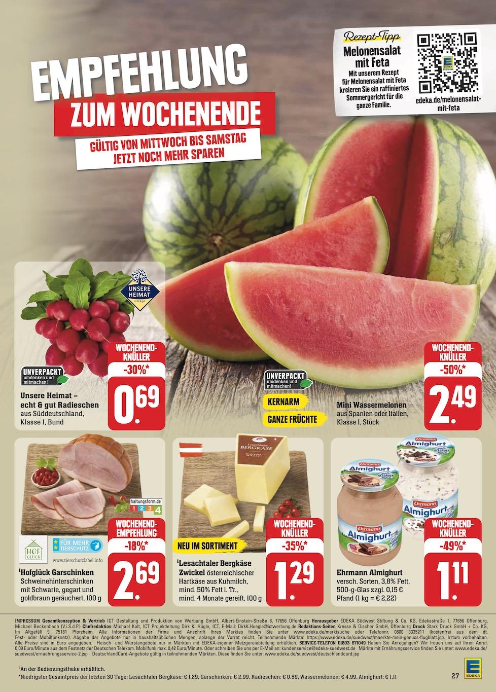 Edeka Prospekt ab Montag - Baden - Württemberg Seite 33