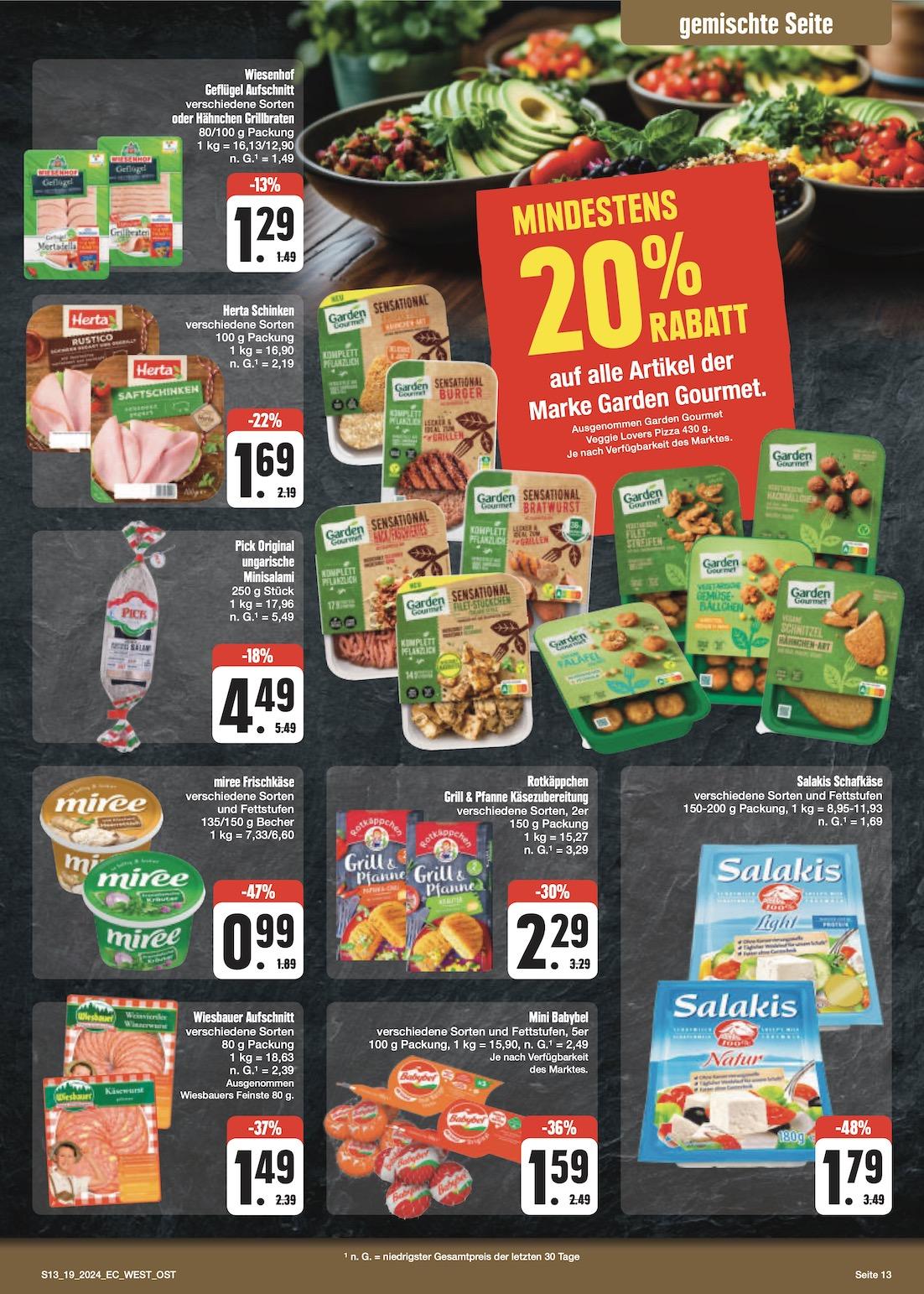 Edeka Prospekt ab Montag - Bayern Nord Seite 13