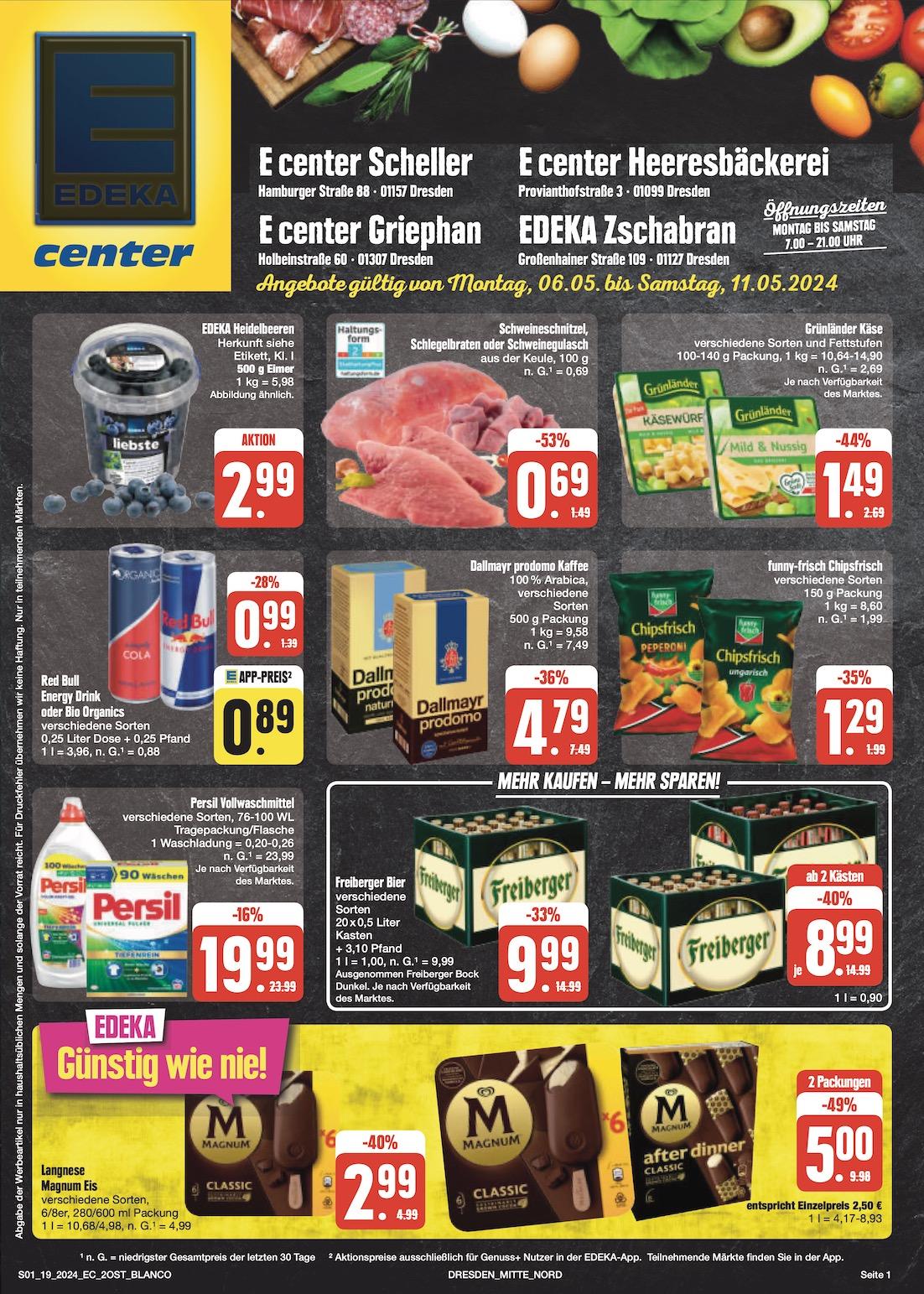 Edeka Prospekt ab Montag - Sachsen Seite 1