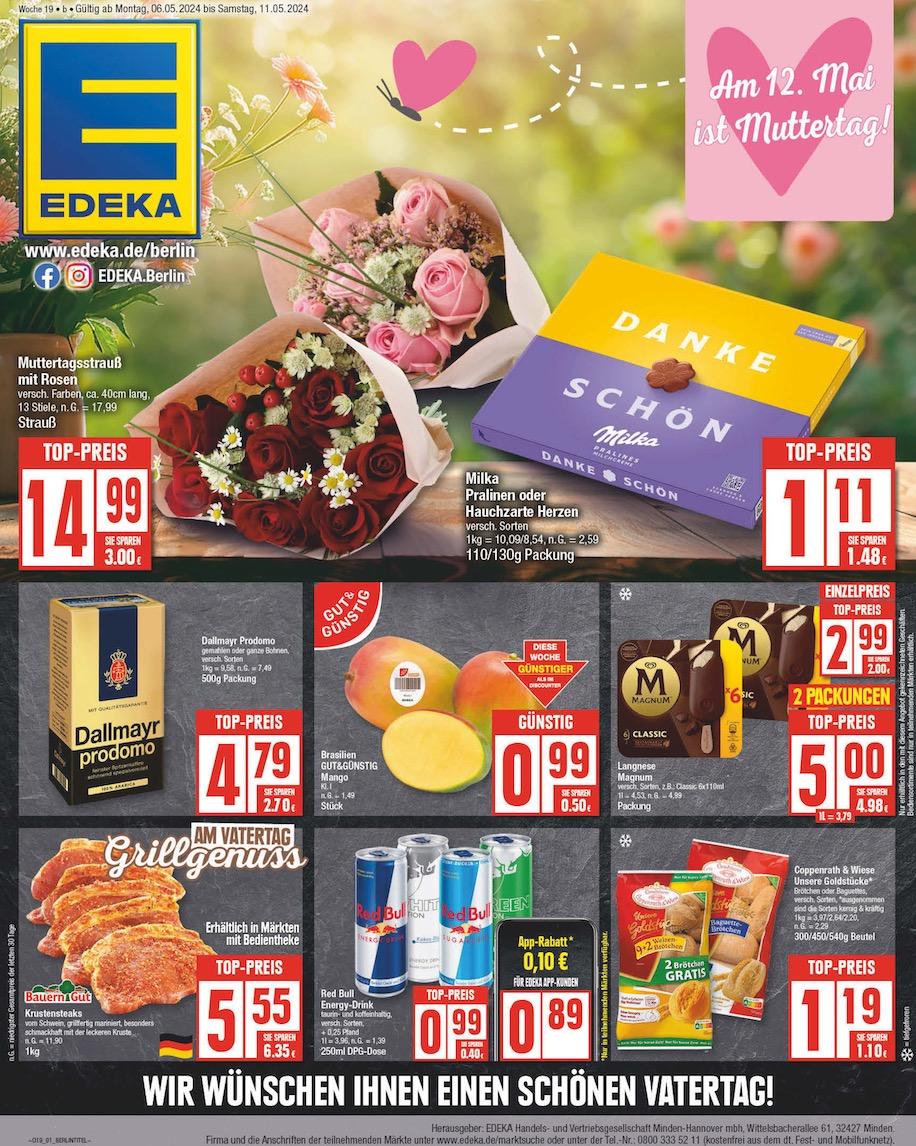 Edeka Prospekt ab Montag - Berlin Seite 1