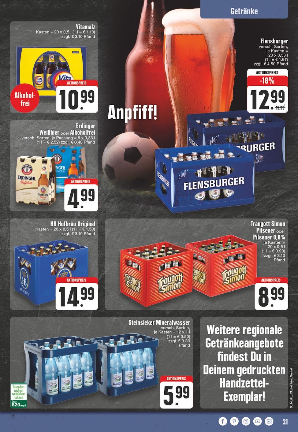 Edeka Prospekt ab Montag - Nordrhein - Westfalen Seite 21