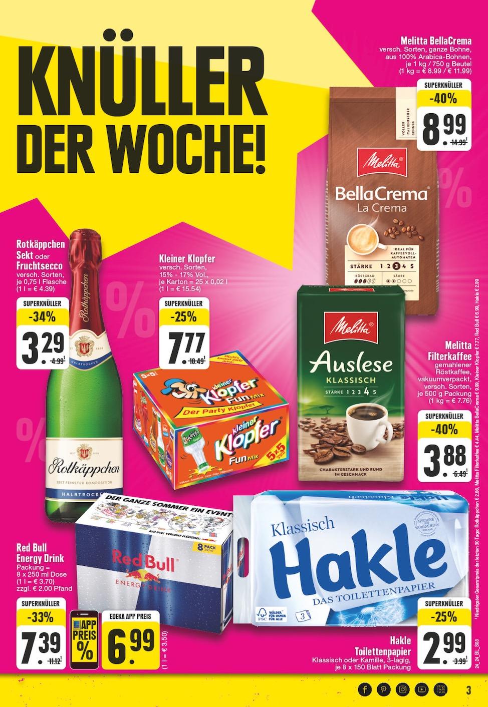 Edeka Prospekt ab Montag - Nordrhein - Westfalen Seite 3