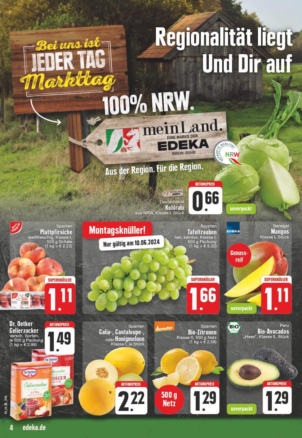 Edeka Prospekt ab Montag - Nordrhein - Westfalen Seite 4