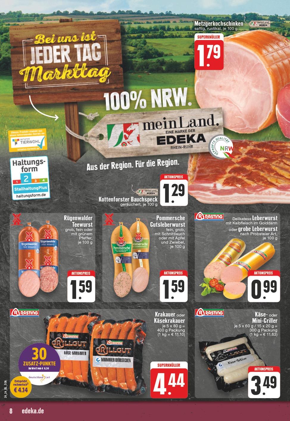 Edeka Prospekt ab Montag - Nordrhein - Westfalen Seite 8
