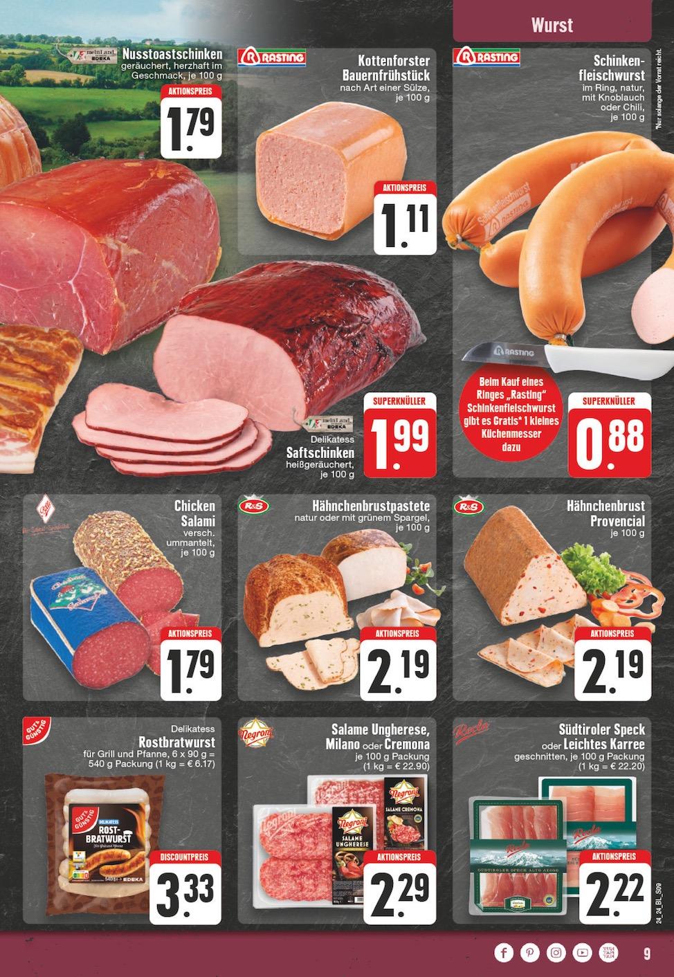 Edeka Prospekt ab Montag - Nordrhein - Westfalen Seite 9