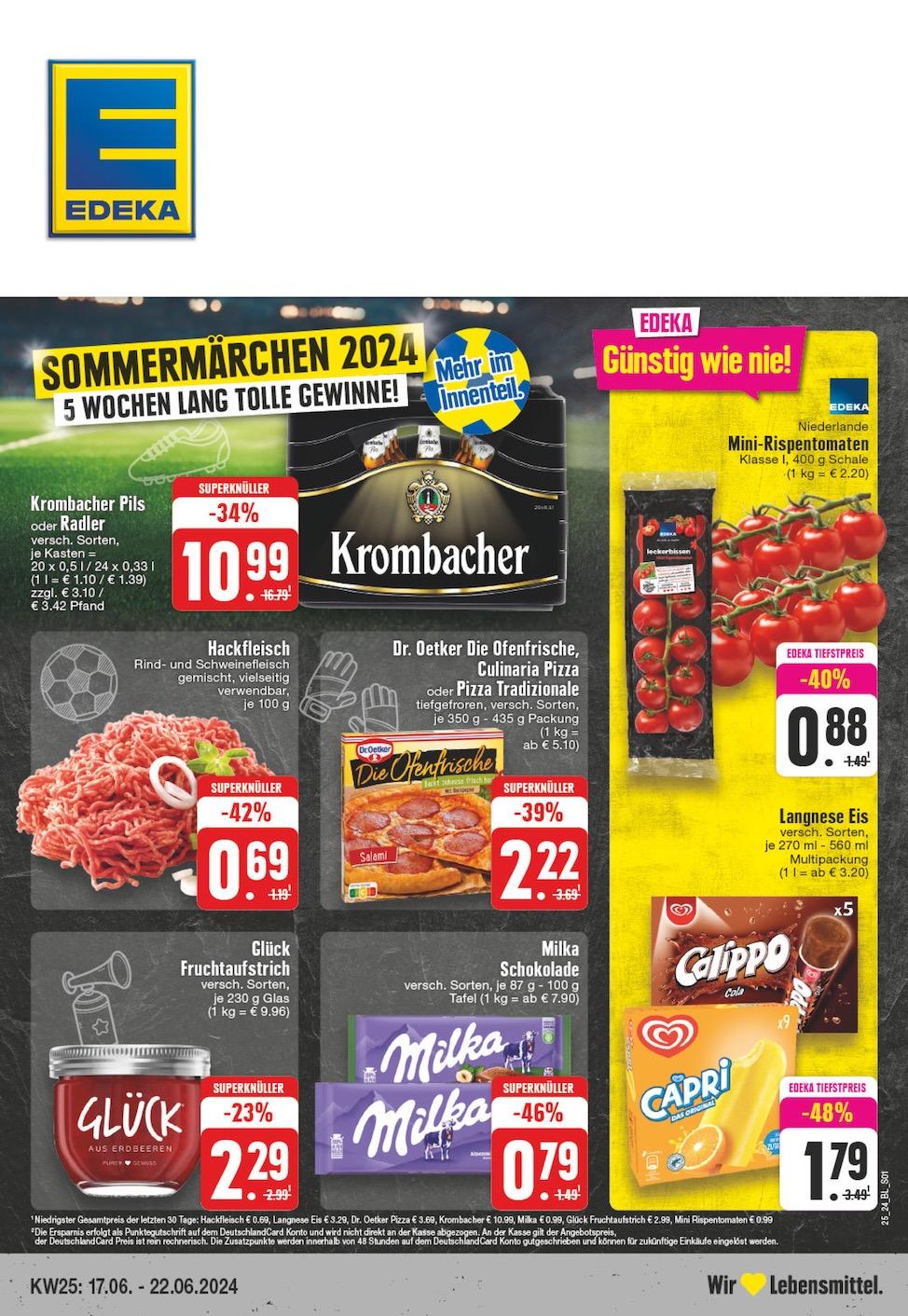 Edeka Prospekt ab Montag - Nordrhein - Westfalen Seite 1