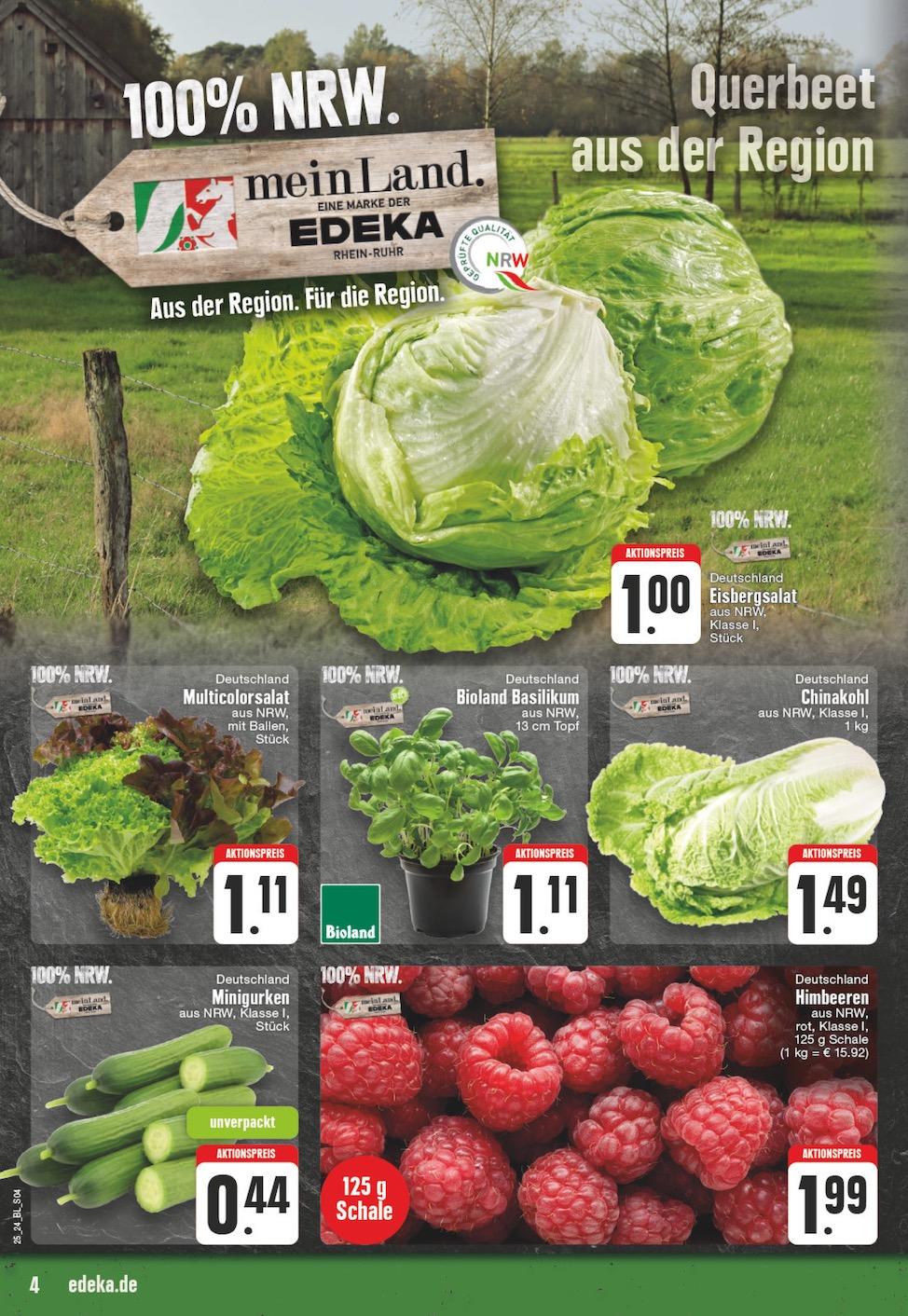 Edeka Prospekt ab Montag - Nordrhein - Westfalen Seite 4