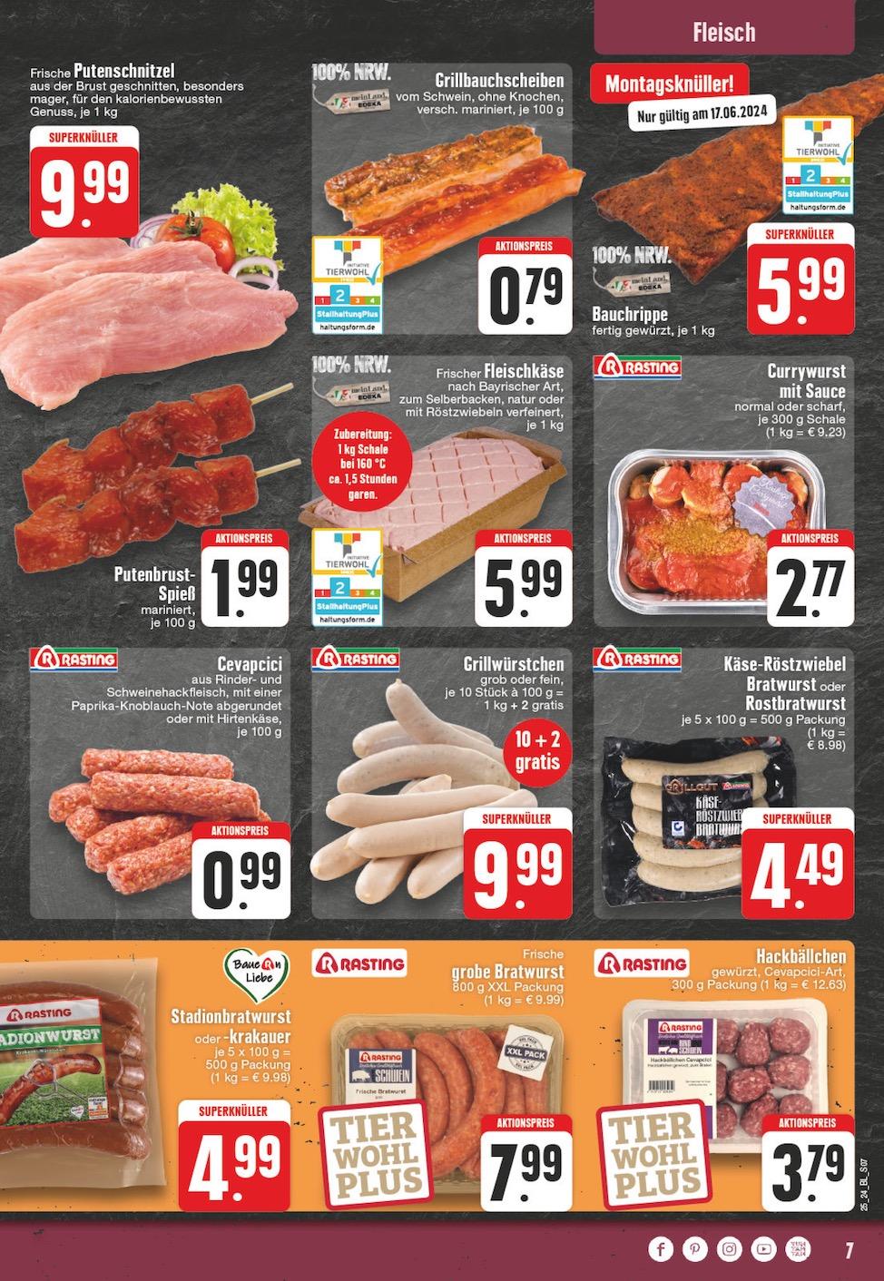 Edeka Prospekt ab Montag - Nordrhein - Westfalen Seite 7