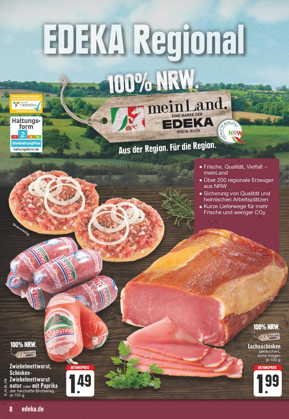 Edeka Prospekt ab Montag - Nordrhein - Westfalen Seite 8