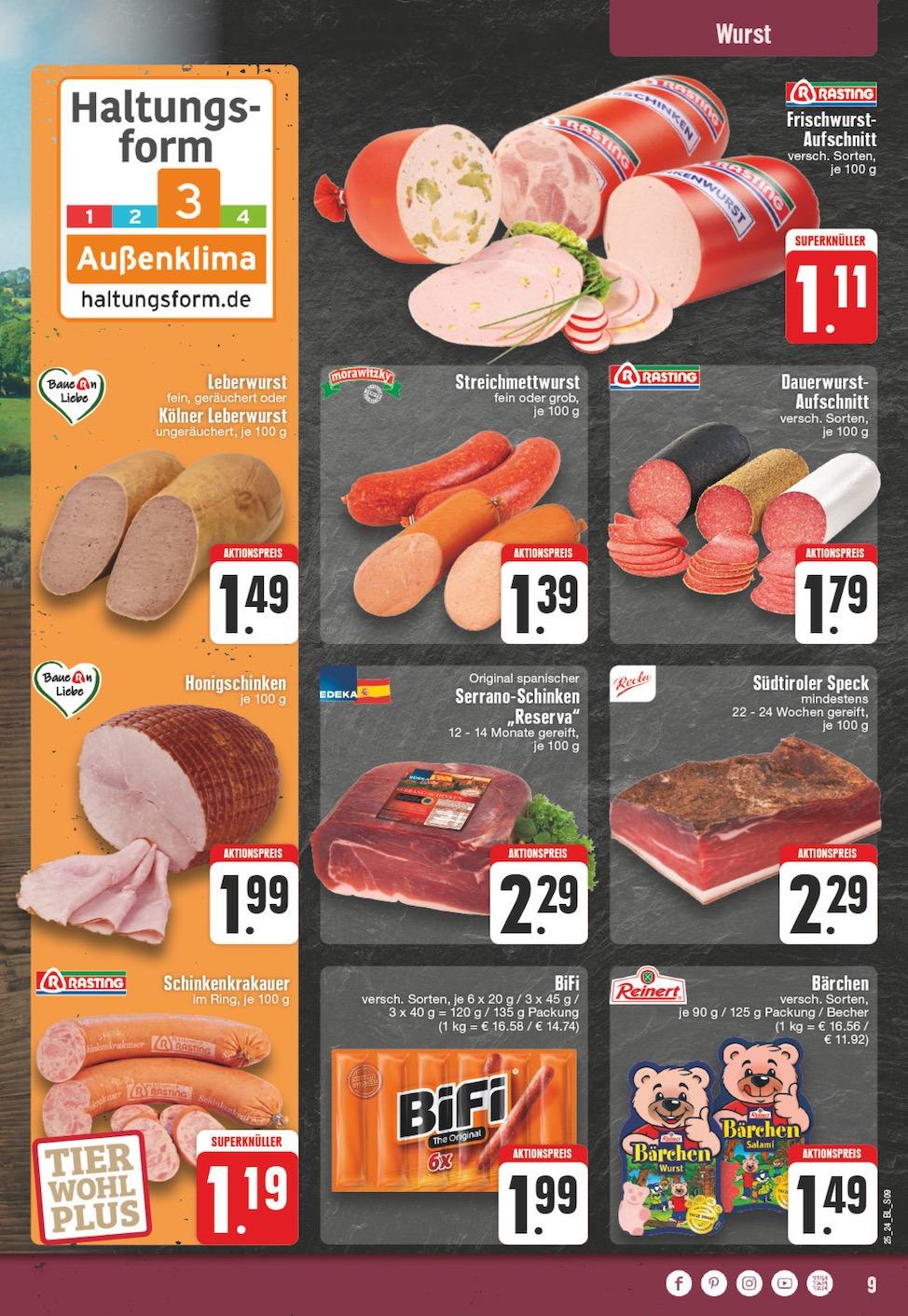 Edeka Prospekt ab Montag - Nordrhein - Westfalen Seite 9