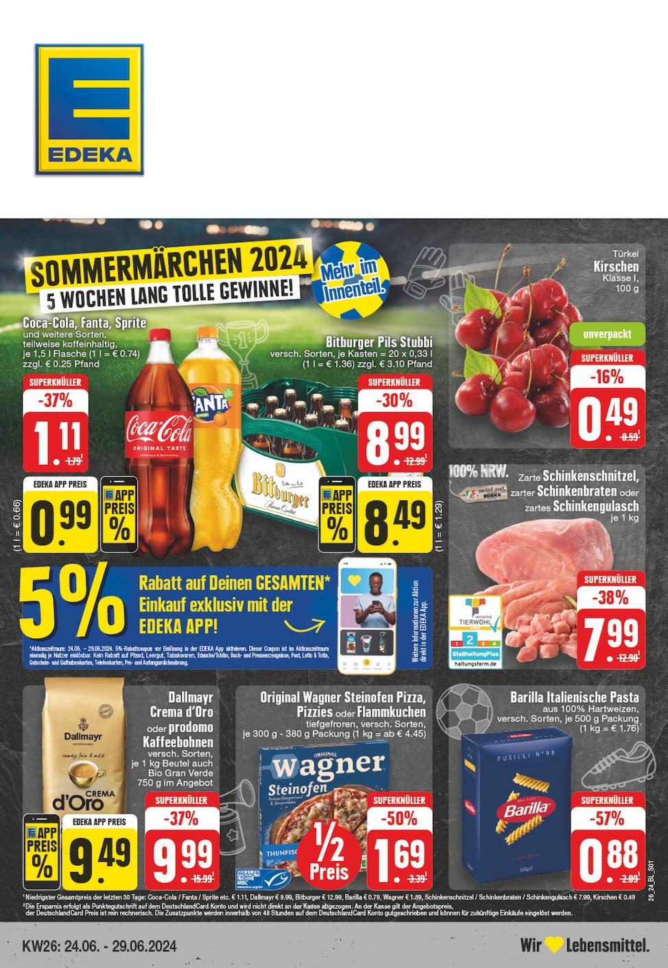Edeka Prospekt ab Montag - Nordrhein - Westfalen Seite 1