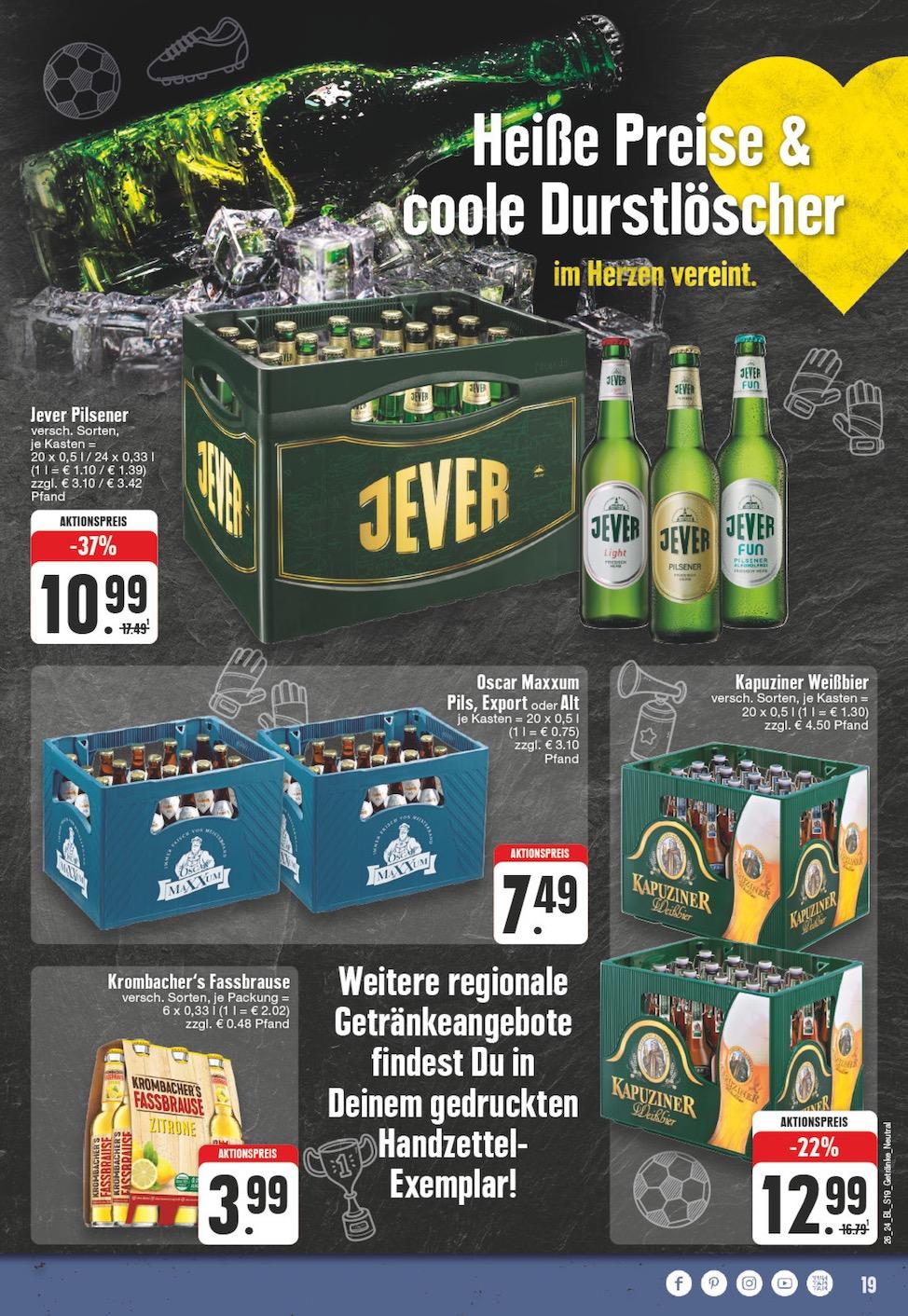Edeka Prospekt ab Montag - Nordrhein - Westfalen Seite 19
