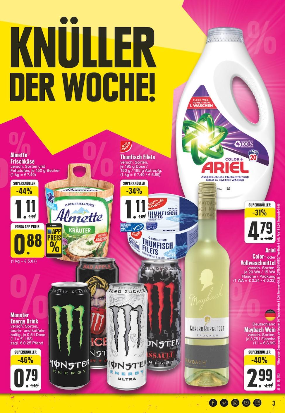 Edeka Prospekt ab Montag - Nordrhein - Westfalen Seite 3