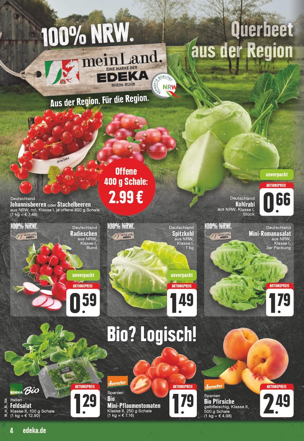 Edeka Prospekt ab Montag - Nordrhein - Westfalen Seite 4
