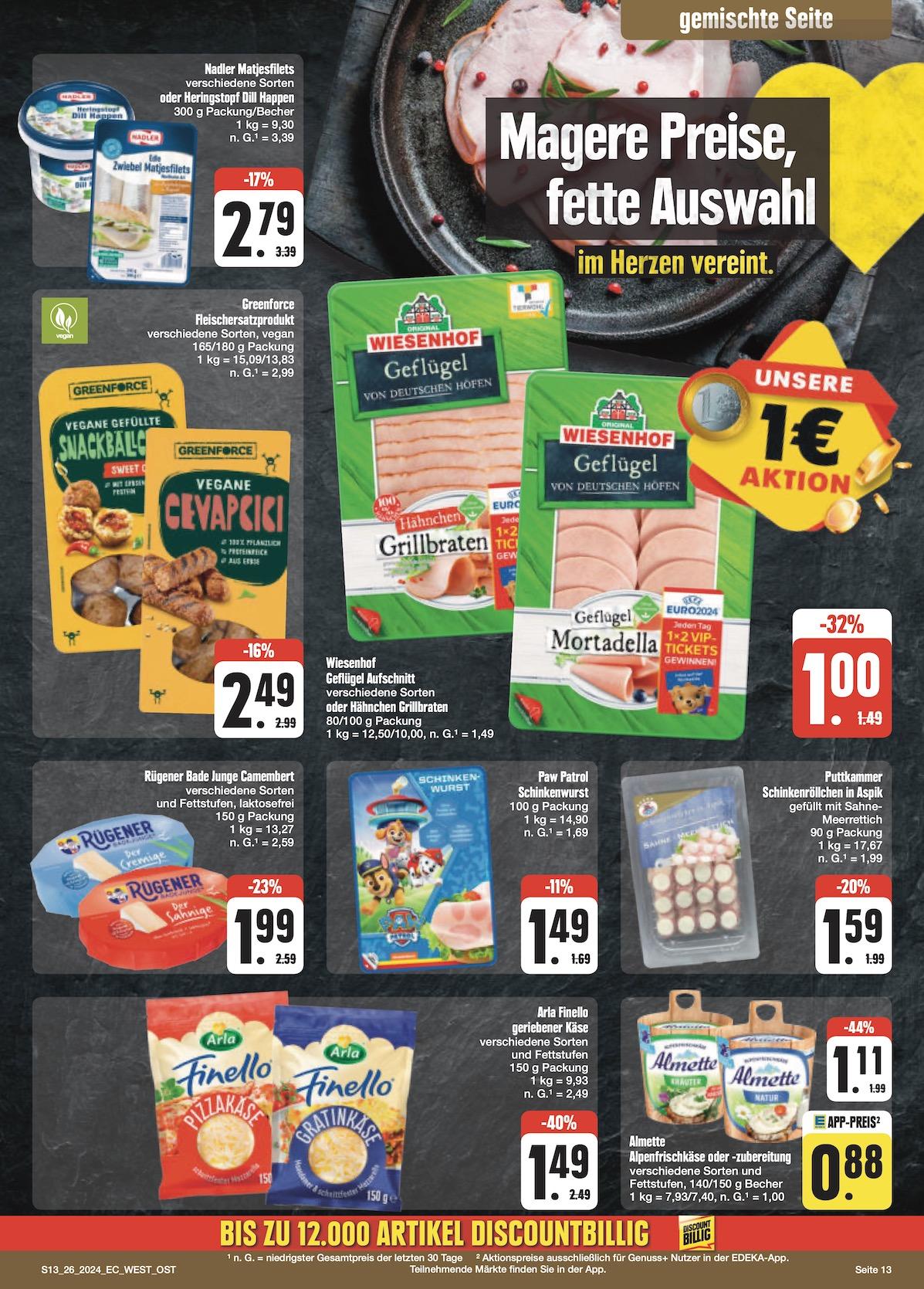 Edeka Prospekt ab Montag - Bayern Nord Seite 13
