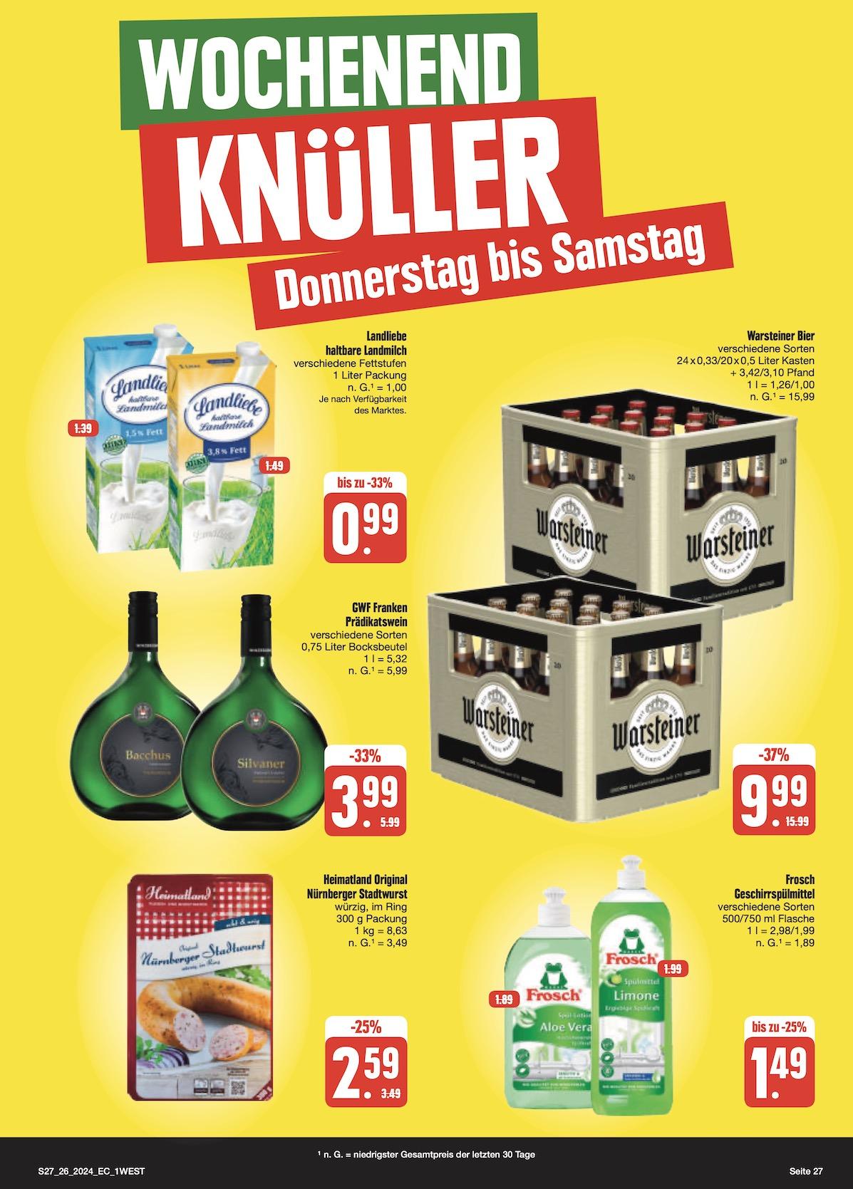 Edeka Prospekt ab Montag - Bayern Nord Seite 27