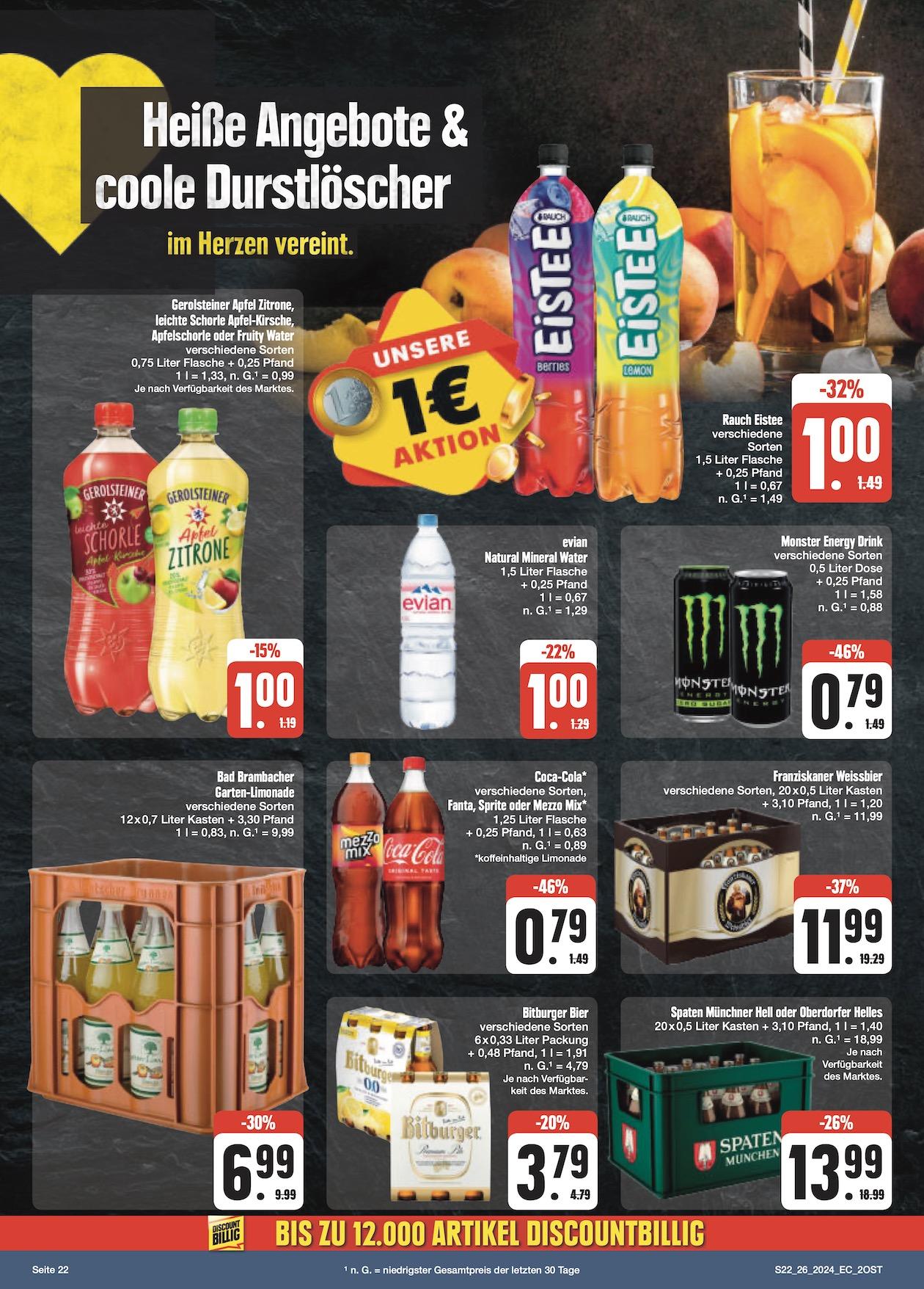 Edeka Prospekt ab Montag - Sachsen Seite 22