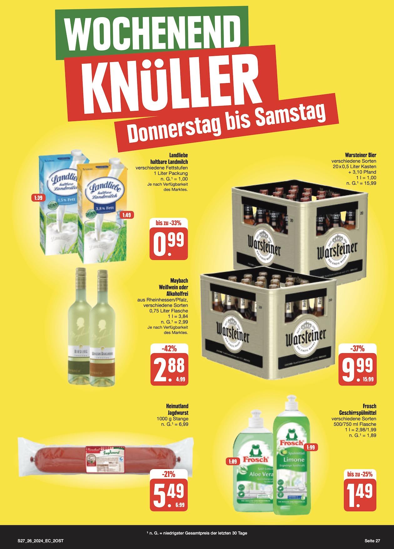 Edeka Prospekt ab Montag - Sachsen Seite 27