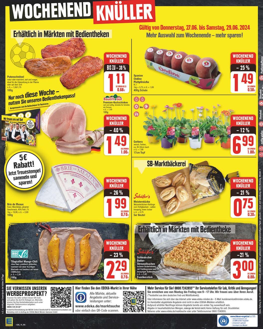 Edeka Prospekt ab Montag - Berlin Seite 16