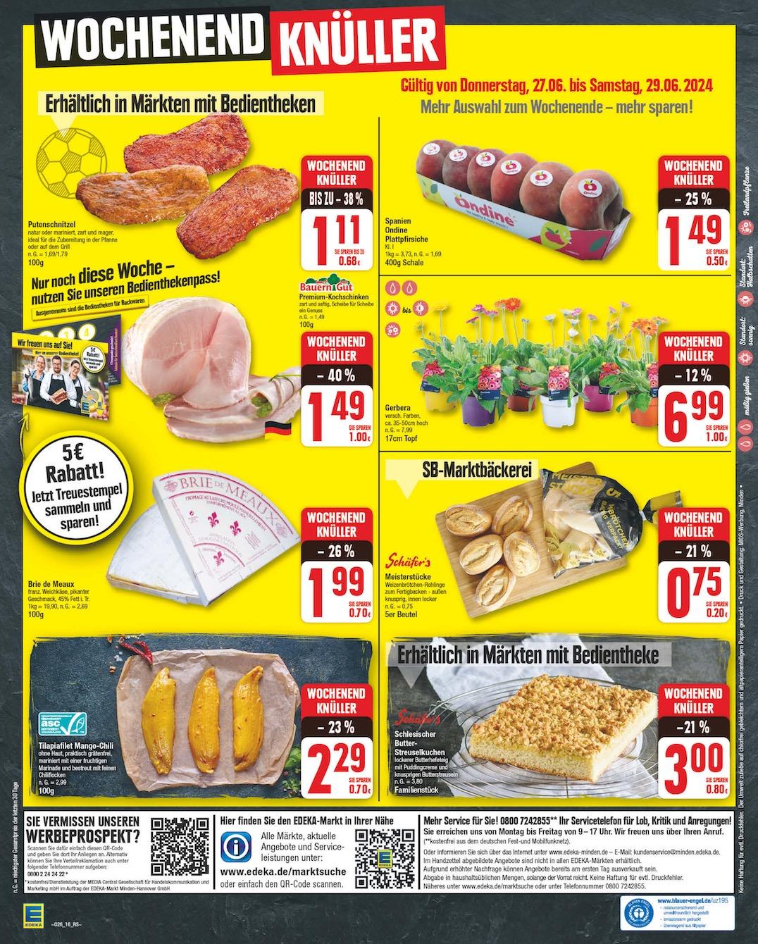 Edeka Prospekt ab Montag - Brandenburg Seite 16