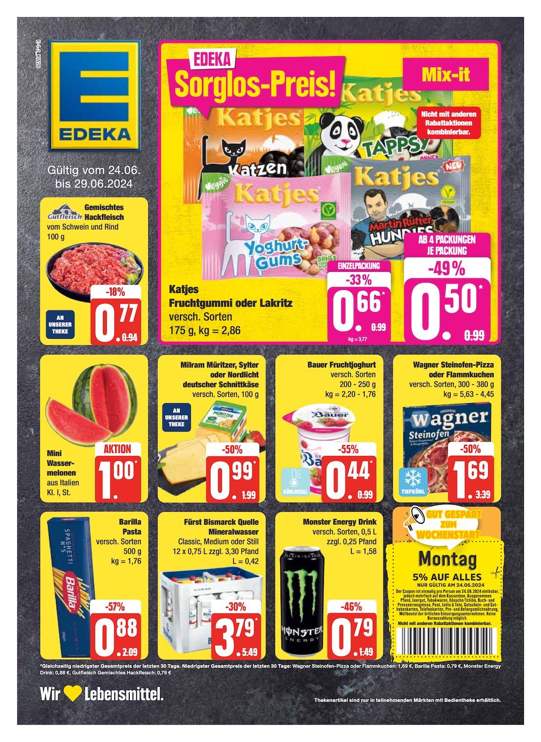 Edeka Prospekt ab Montag - Schleswig - Holstein Seite 1